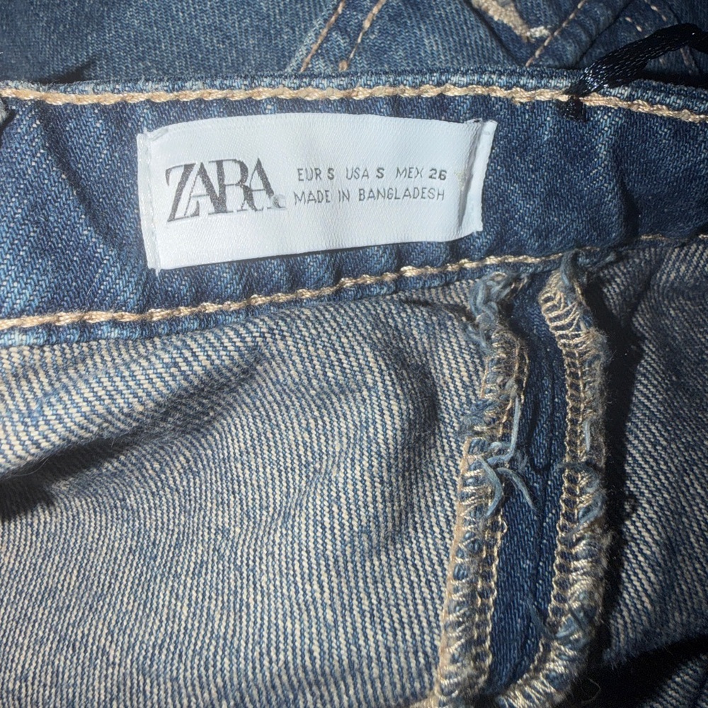 Zara Denim Corset Top - Picture 3 of 3
